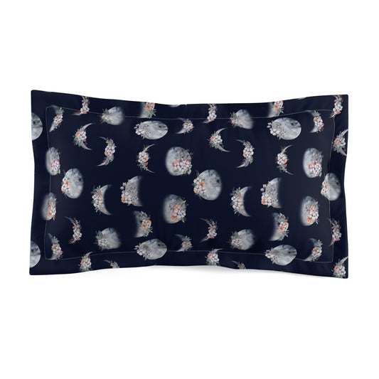 Lunar Garden Microfiber Pillow Sham