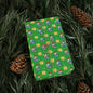 Blue Ornament Green Paper Custom Wrapping Paper (Suzie)