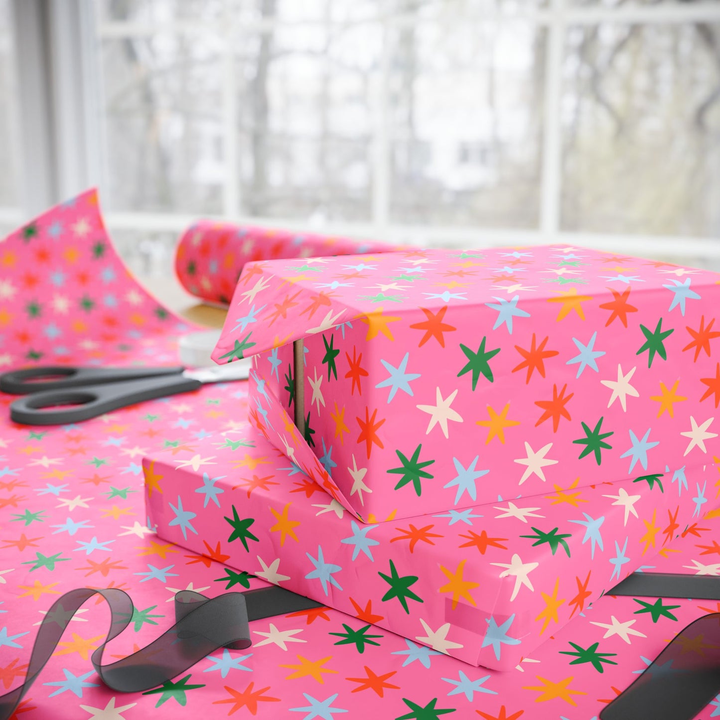 Pink Sparkle Wrapping Paper