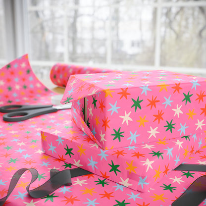 Pink Sparkle Wrapping Paper