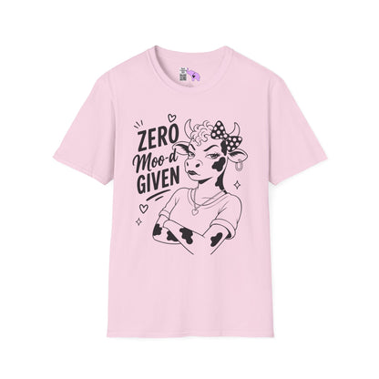 Zero Moo-d Given Adult T-shirt