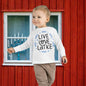 Hanukkah Live Love Latke Toddler Long Sleeve Tee