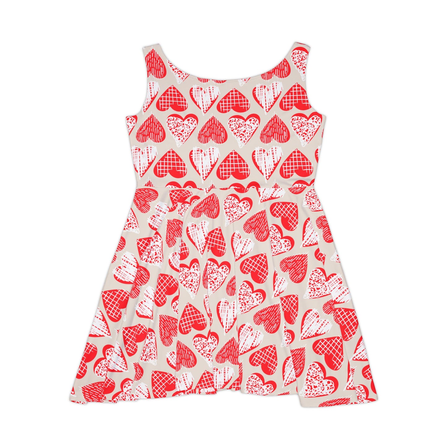 Doodle Hearts Women's Skater Dress