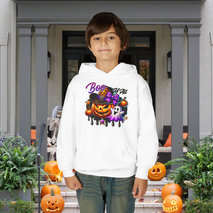 Boo Y'all Youth Heavy Blend Hoodie