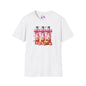 Pink Fizzy Drink w/Pumpkins Adult T-shirt