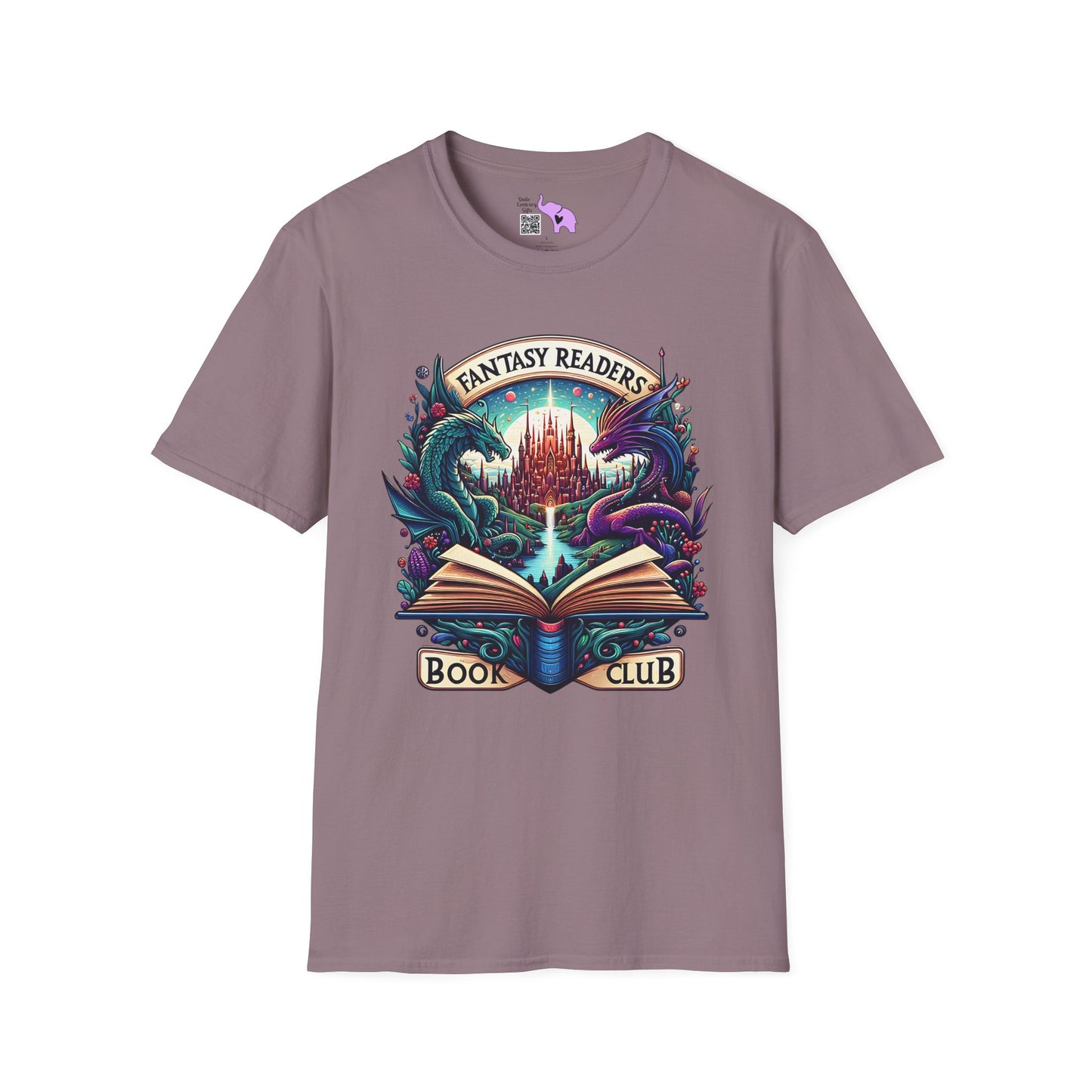 Fantasy Readers Book Club (Dragons) Adult T-shirt