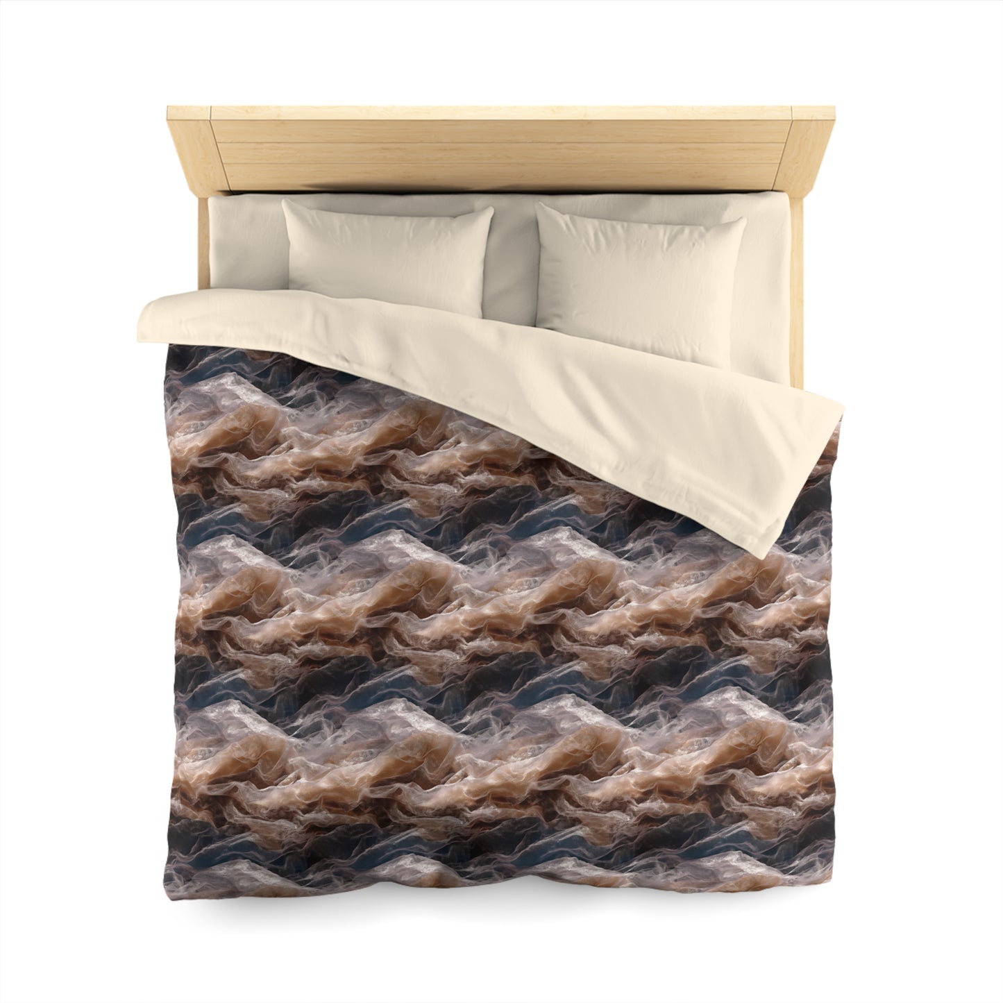 Dawnveil Sheer & Lace Duvet Bedding Set