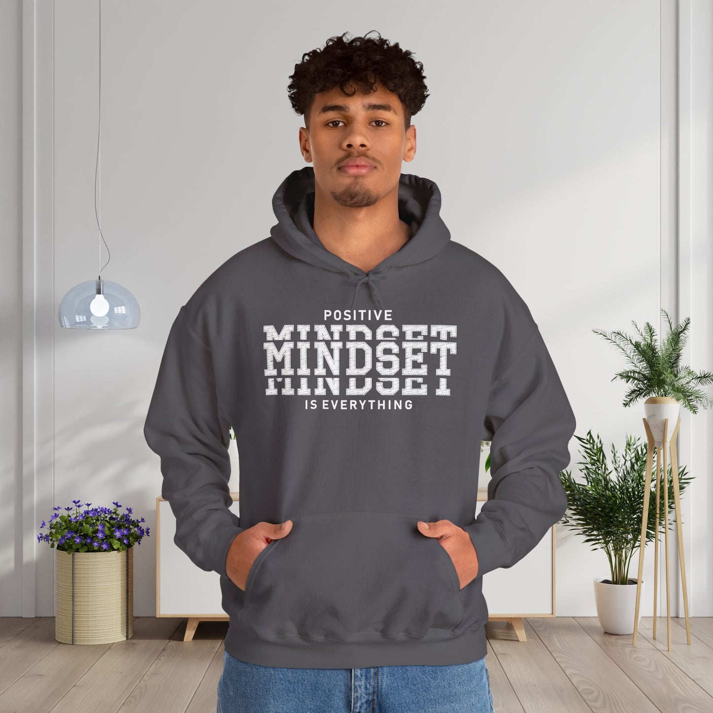 Positive Mindset Is Everything Heavy Blend™ Hooded Sweatshirt