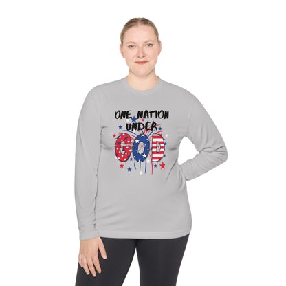 One Nation Under God Unisex Lightweight Long Sleeve Tee