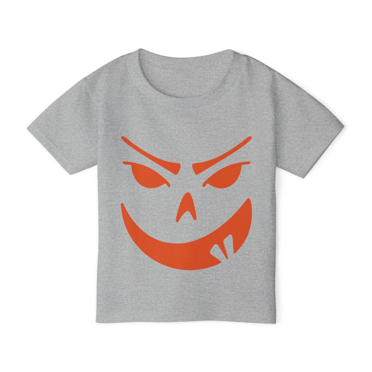 Goofy Grin Jack-O-Lantern Heavy Cotton™ Toddler T-shirt