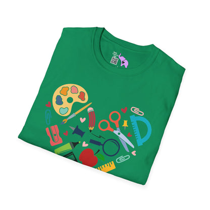 School Supplies Heart T-shirt