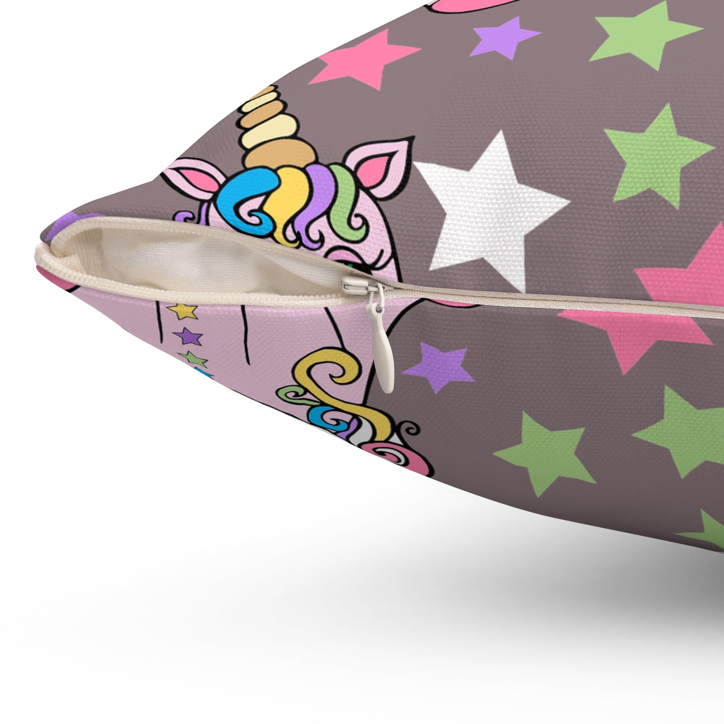 Stardust Unicorn Dreams Throw Pillow