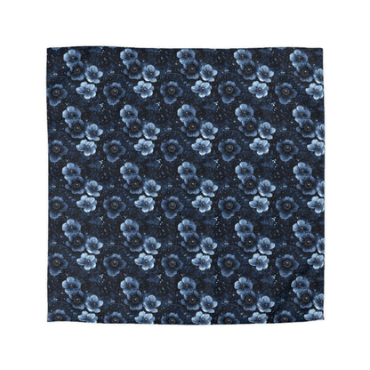 MIdnight Blossoms Microfiber Duvet Cover