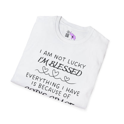 I'm Not Lucky I'm Blessed Adult T-shirt