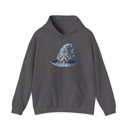 Blue & Silver Witch Hat Heavy Blend™ Hooded Sweatshirt