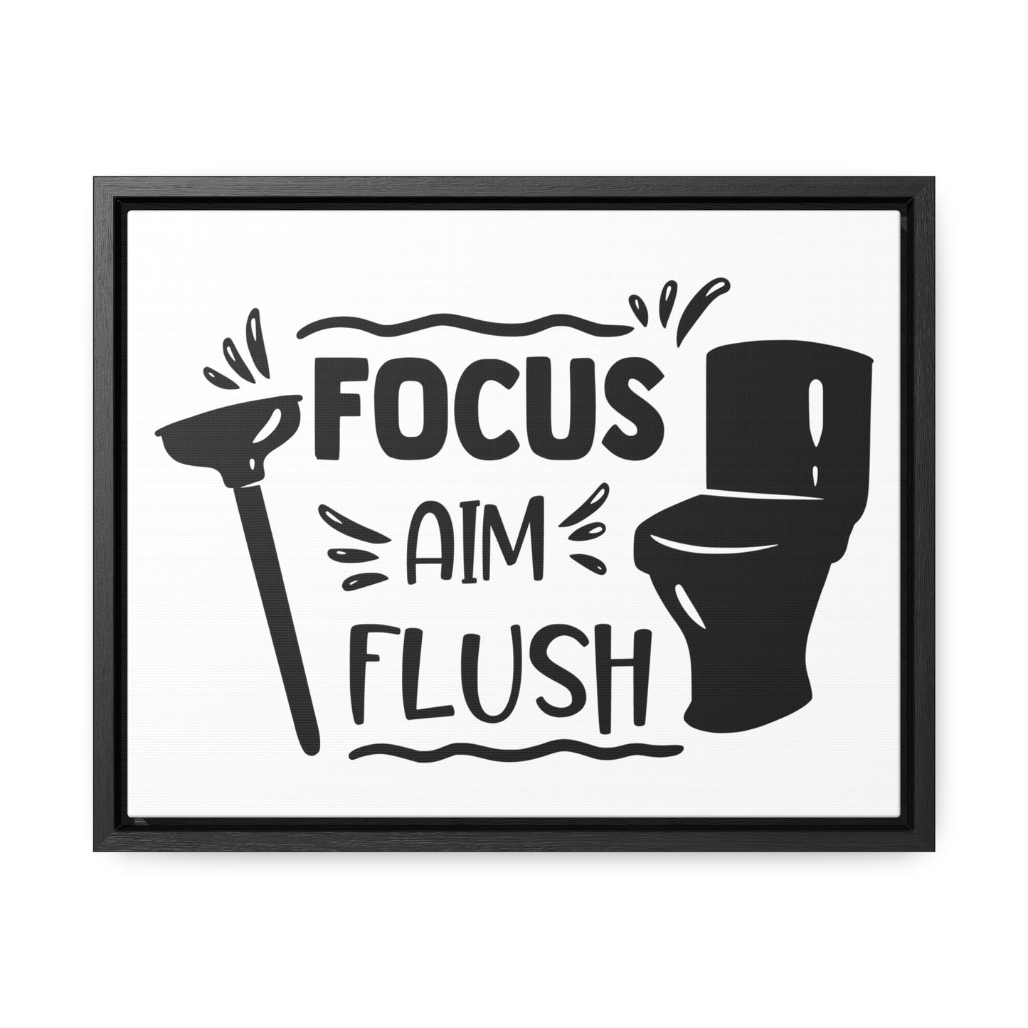 Focus Aim Flush Canvas Wraps, Horizontal Frame