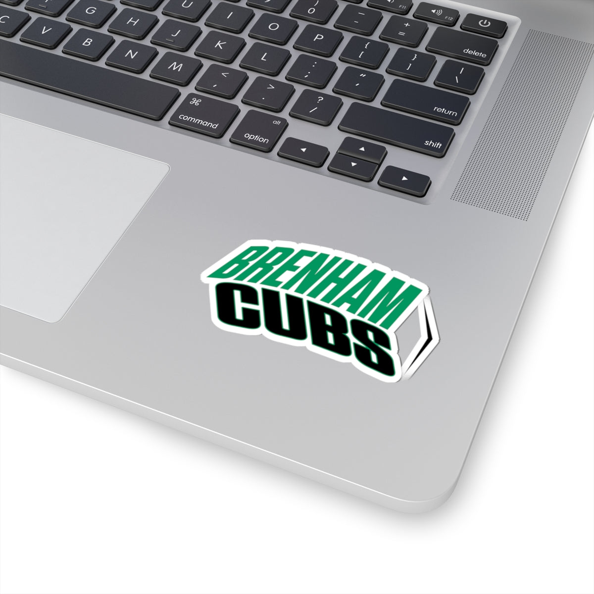 Brenham Cubs (Angled, Black) Kiss-Cut Decal