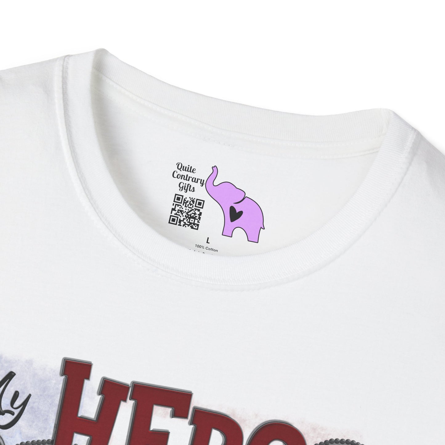 My Hero Wears Combat Boots Adult T-Shirt