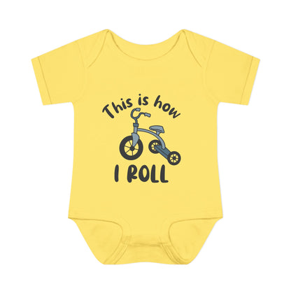 This is How I Roll (Tricycle) Baby Rib Bodysuit