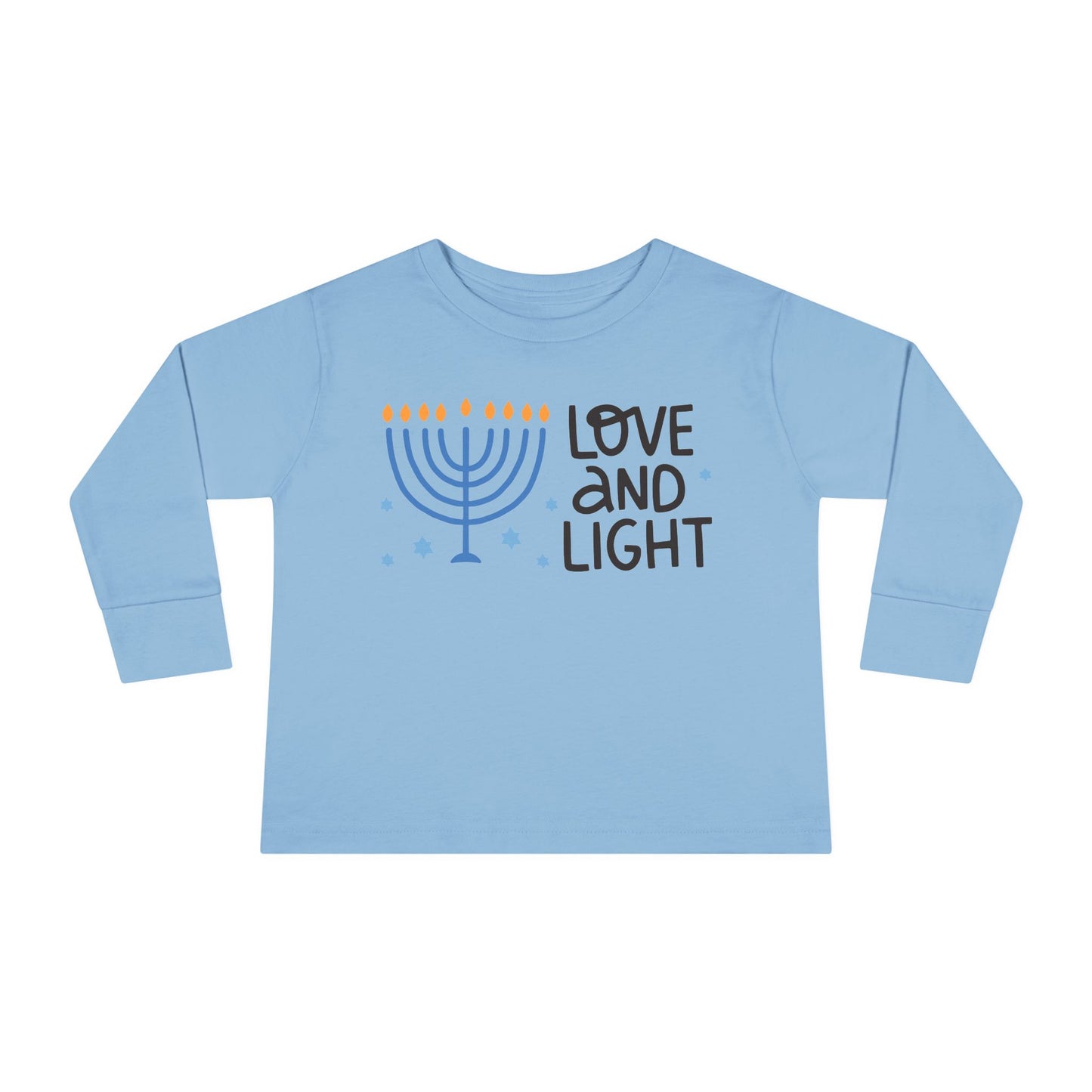 Hanukkah Love & Light Toddler Long Sleeve Tee