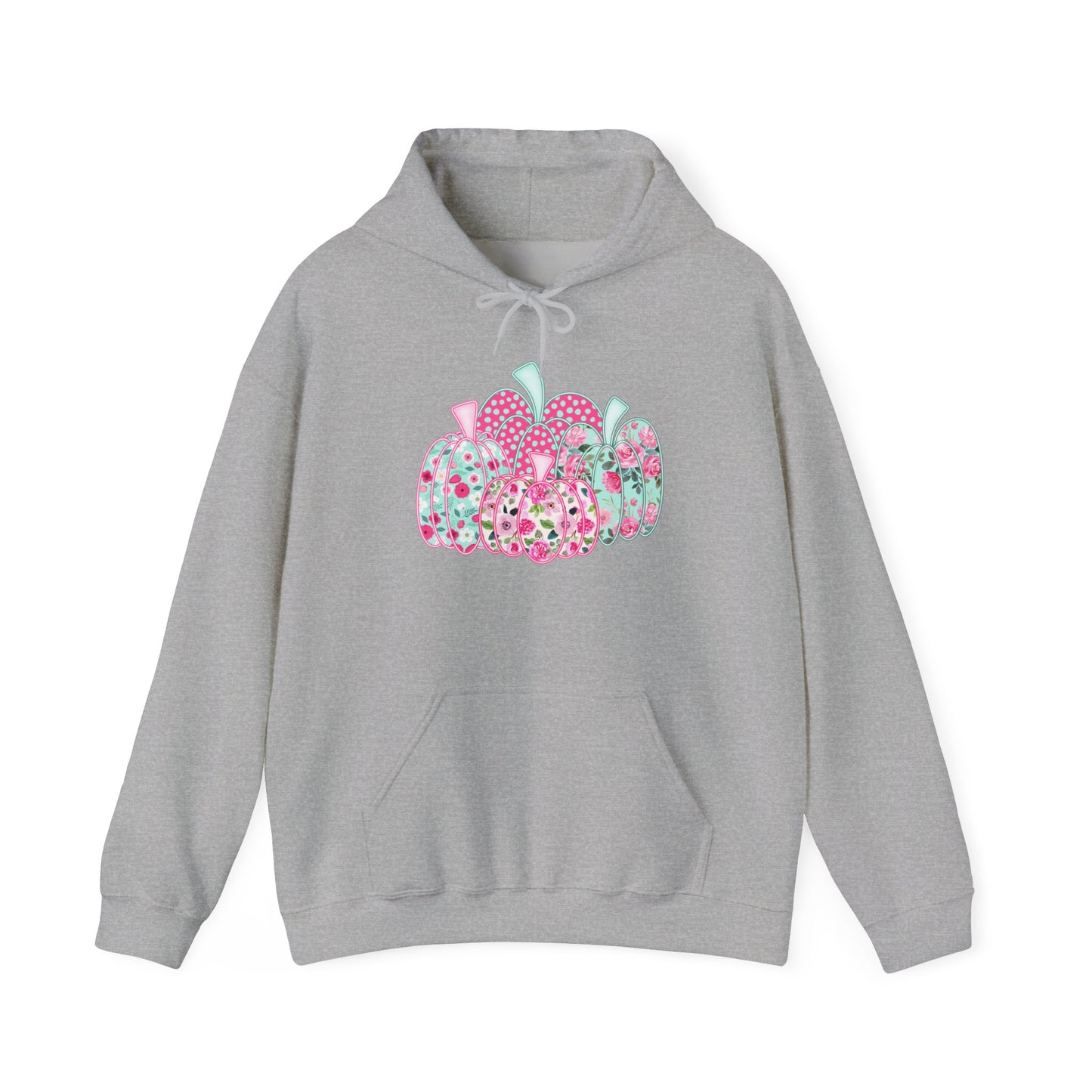 Floral Pumpkins Heavy Blend™ Hooded Sweatshirt