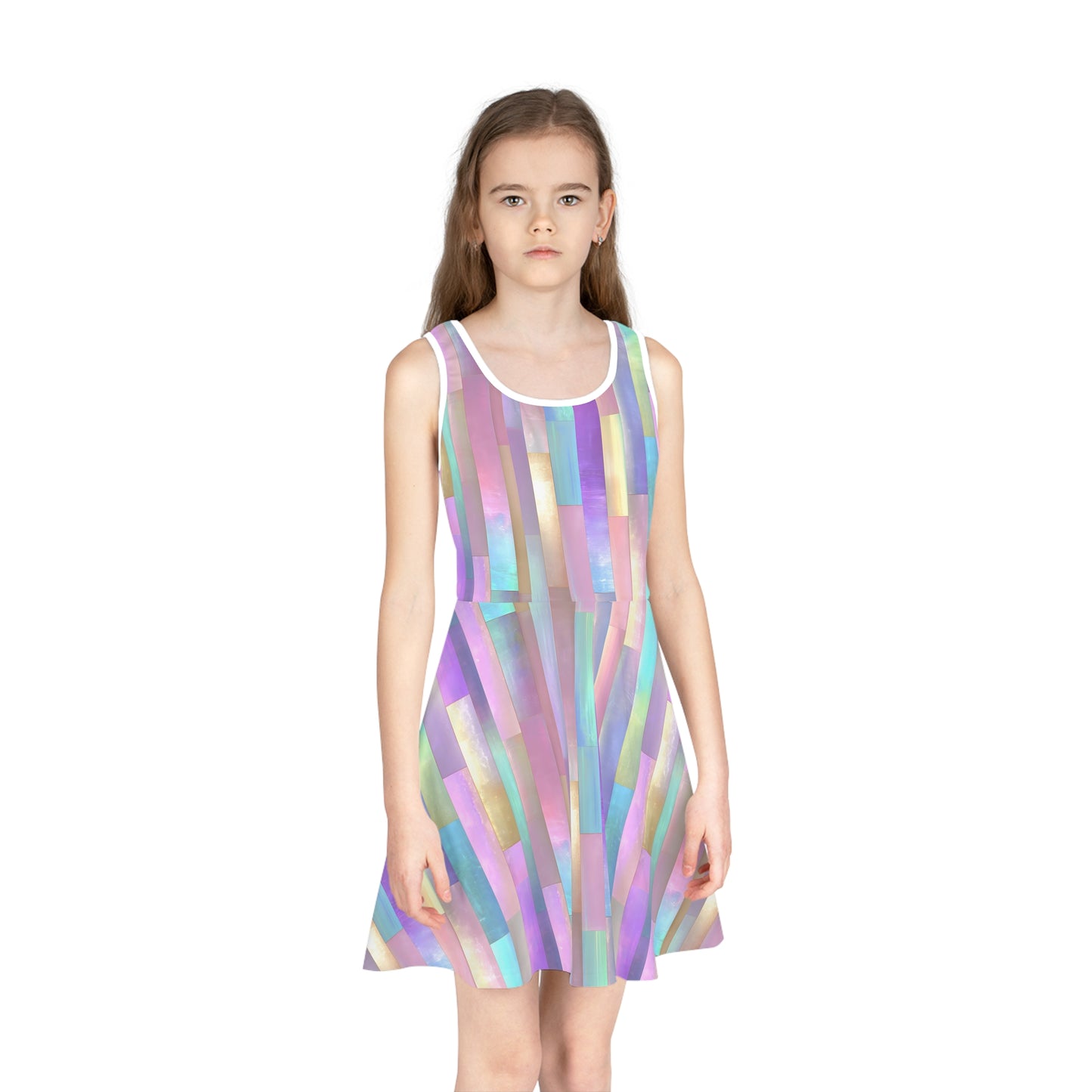 Enchanted Mosaic Girls' Sleeveless Sundress