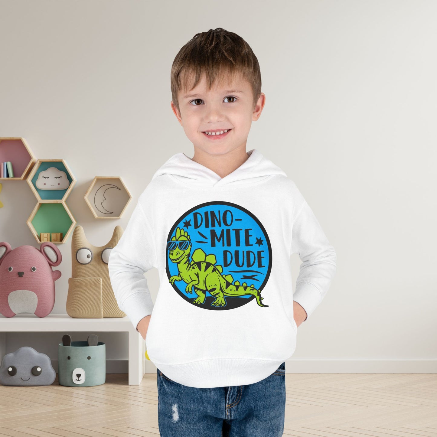 Dino-Mite Dude Toddler Hoodie