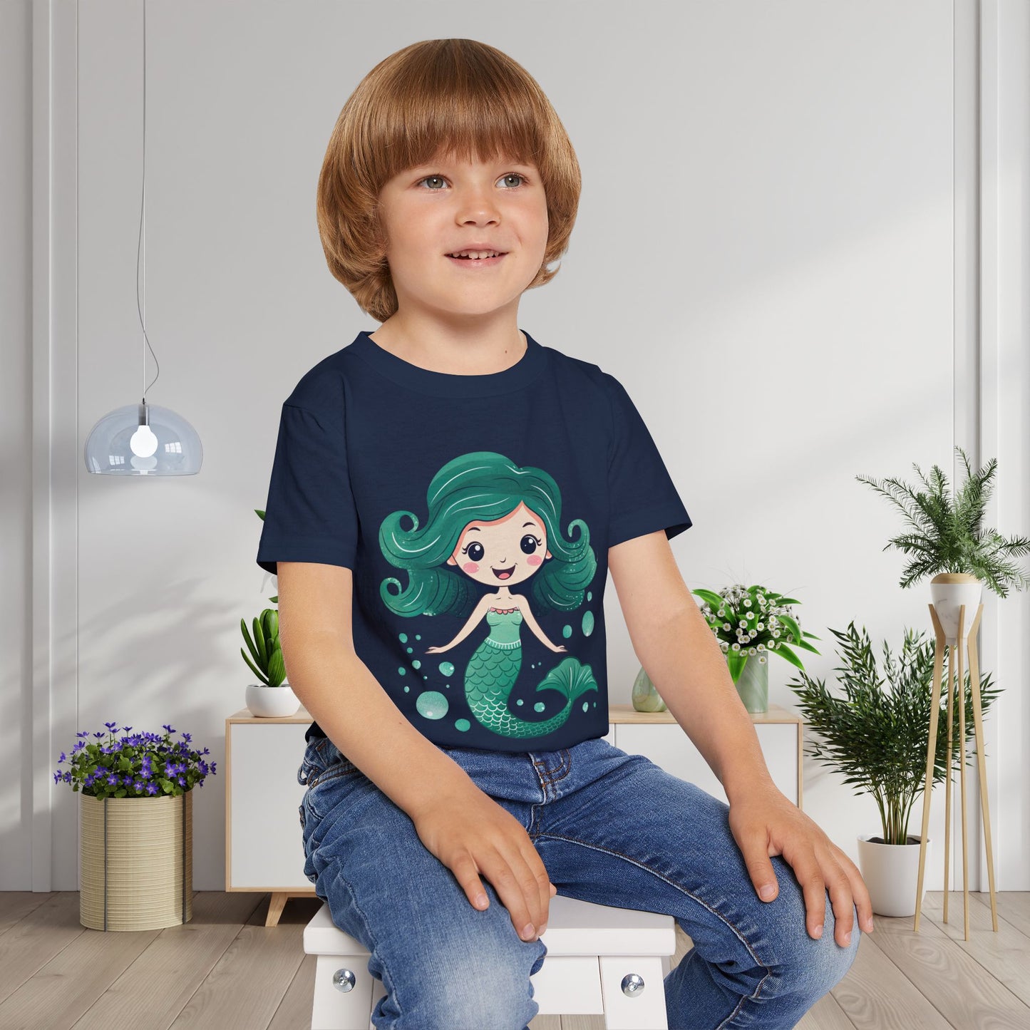 Teal Mermaid Heavy Cotton™ Toddler T-shirt