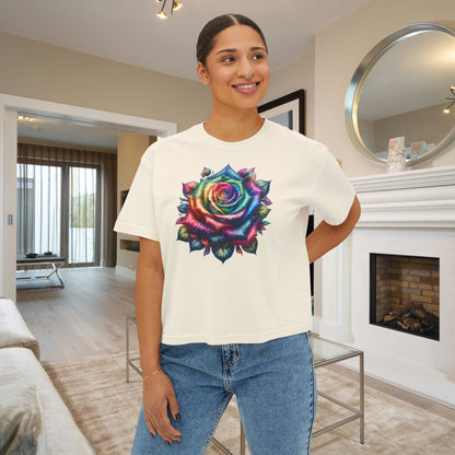 Colorful Rose Women's Boxy Tee
