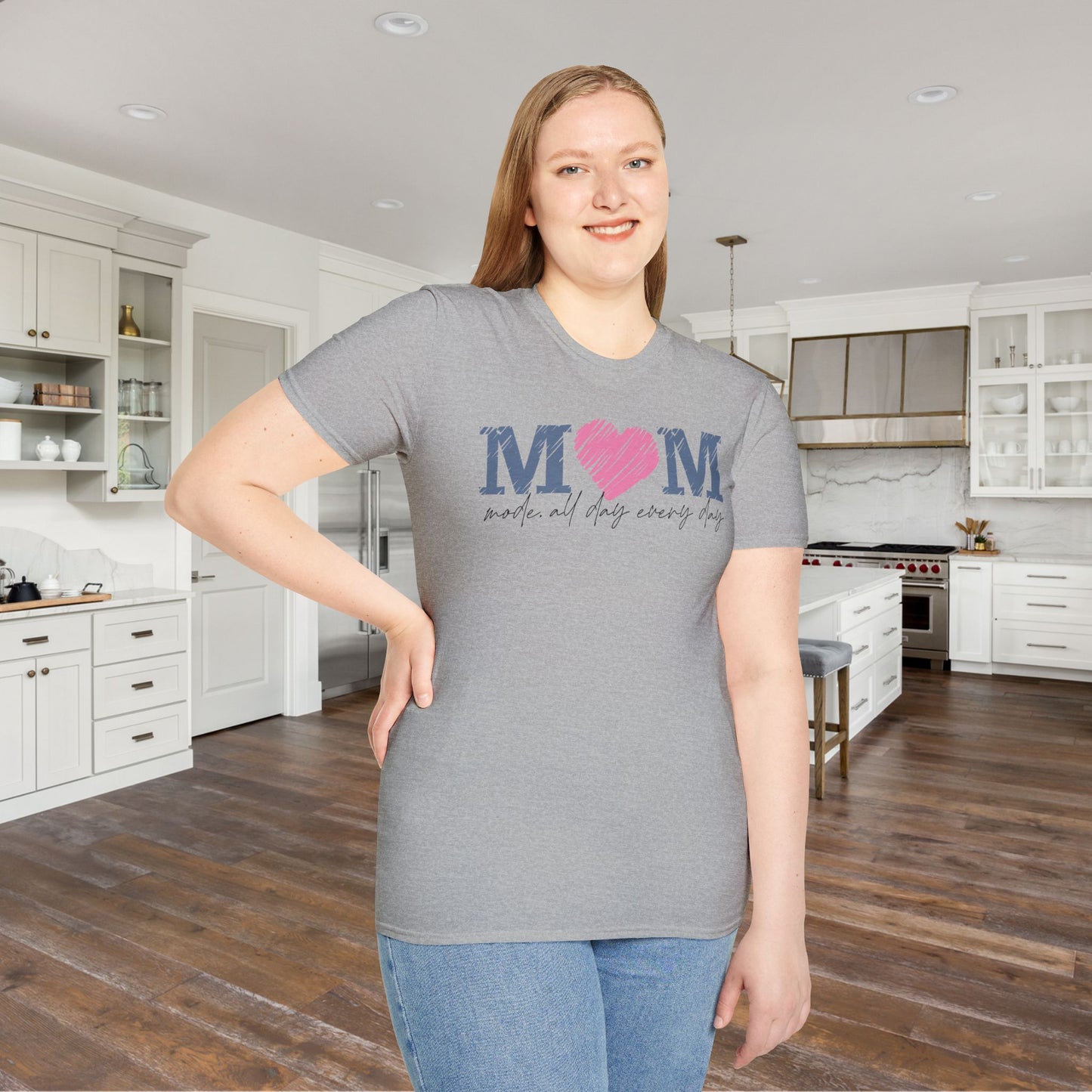 Mom Mode All Day Everyday Adult T-shirt