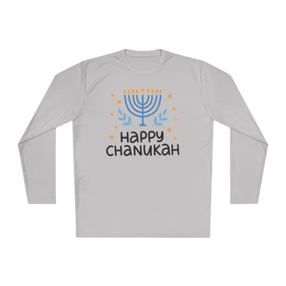 Happy Chanukah Adult Long Sleeve Tee