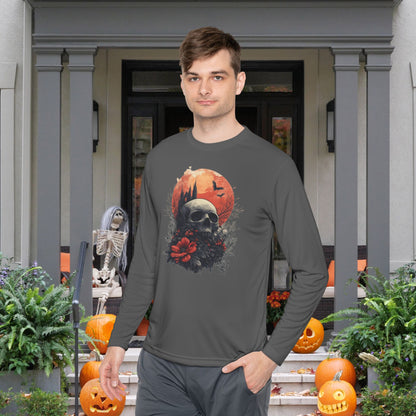 Halloween Graveyard 2 Adult Long Sleeve Tee