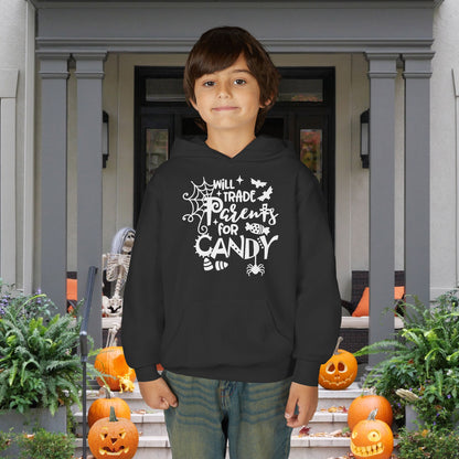 Will Trade Parents For Candy Youth Heavy Blend Hoodie