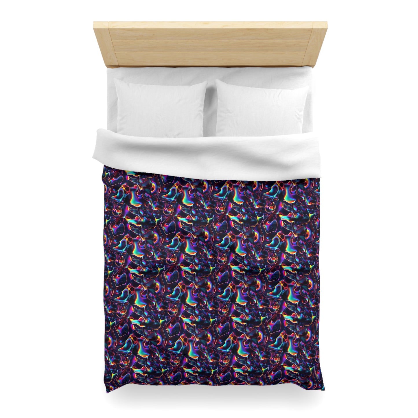 Holographic Mirage Microfiber Duvet Cover