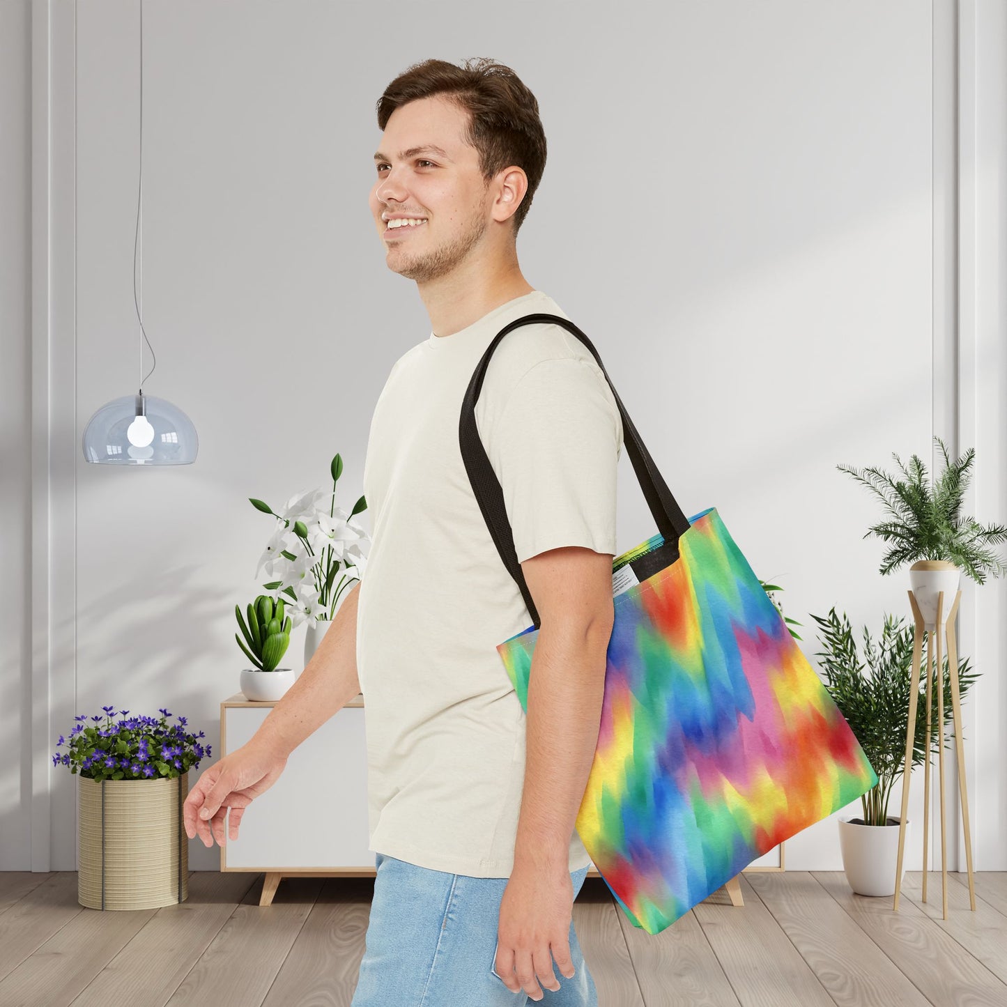 Colorwaves Canvas Tote Bag