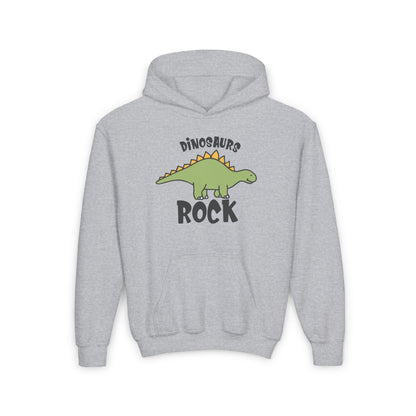 Dinosaurs Rock Youth Heavy Blend Hoodie