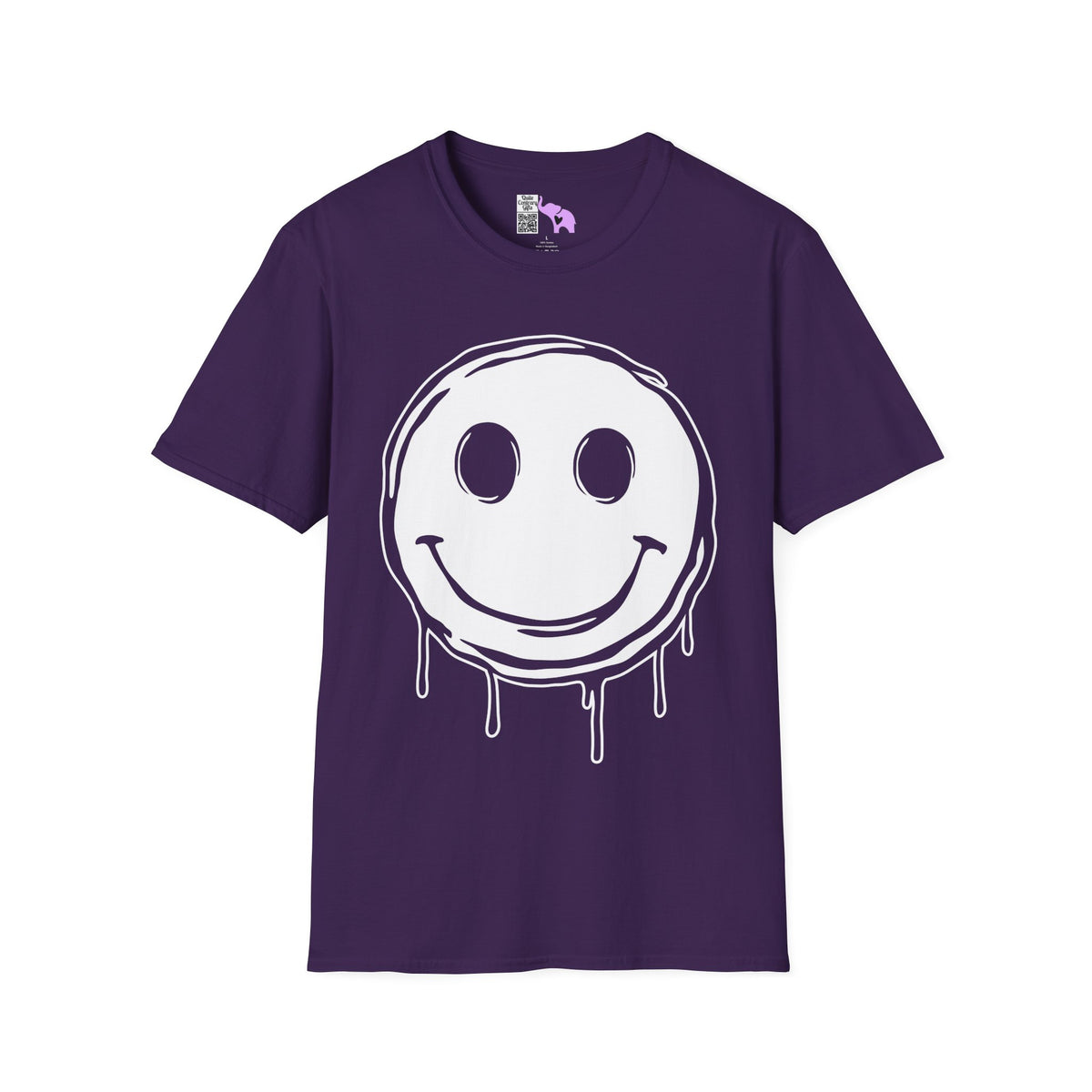 Melty Smiley Face Adult T-shirt