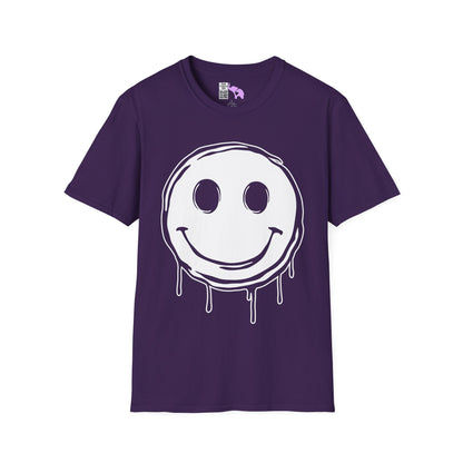 Melty Smiley Face Adult T-shirt