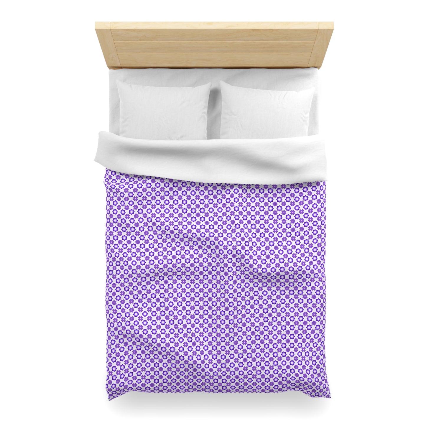 Purple Prism Garden Microfiber Duvet Cover
