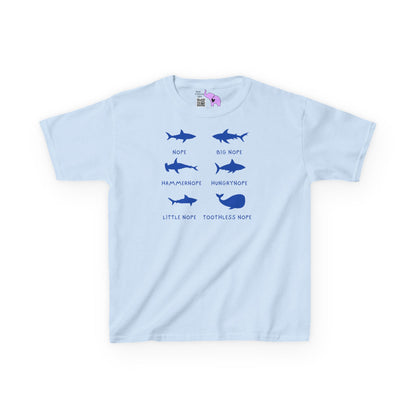 Nope Sharks Kids Heavy Cotton™ Tee