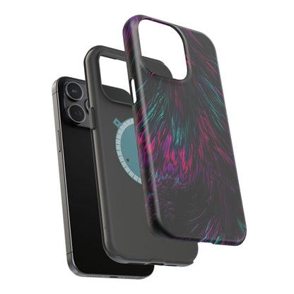 Pink Orchid Feathers MagSafe® Compatible Tough Case for iPhone