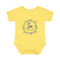 Blue Milestone Wreath Onesie-Six Months