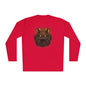 Creepy Black Cat Adult Long Sleeve Tee