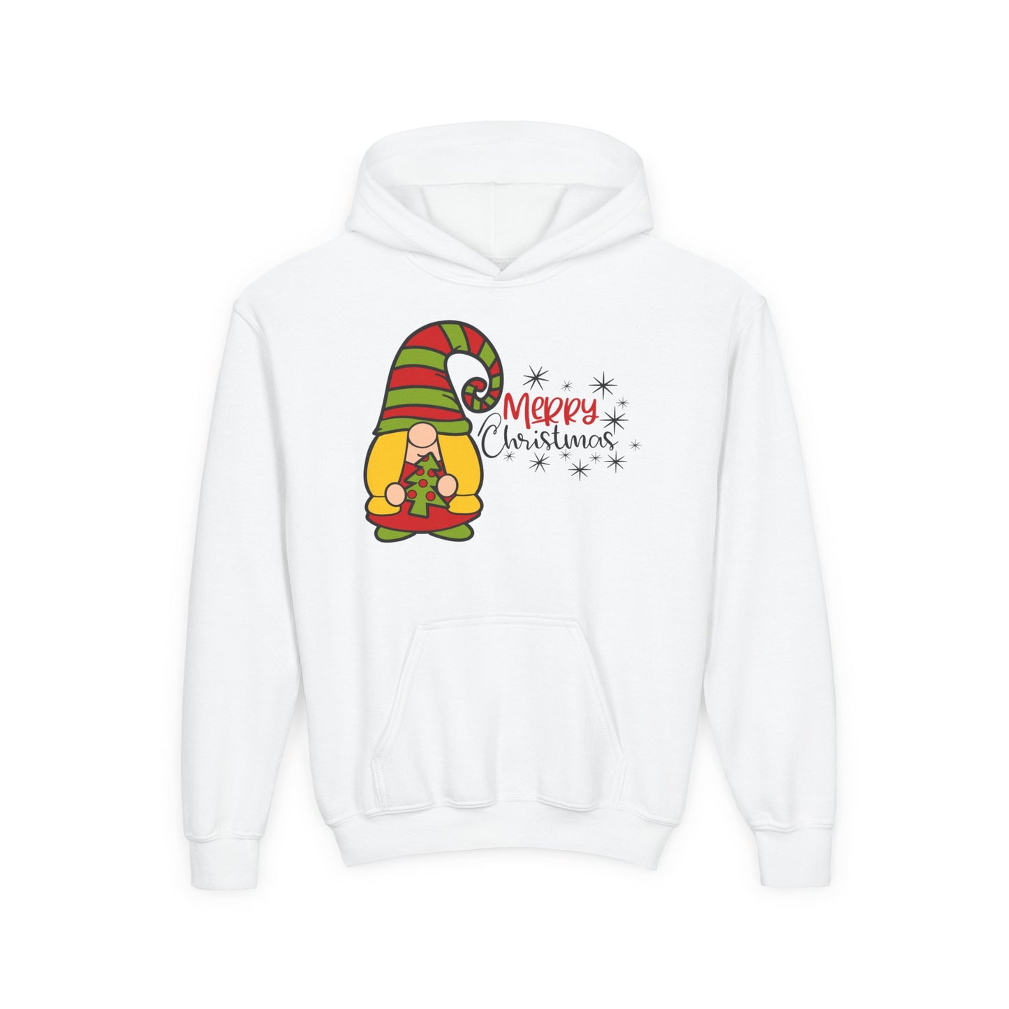Merry Christmas Girl Gnome Youth Hoodie