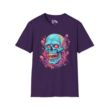 Psycho Skull Adult T-shirt