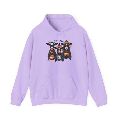 Trick or Treating Cows Heavy Blend™ Hooded Sweatshirt