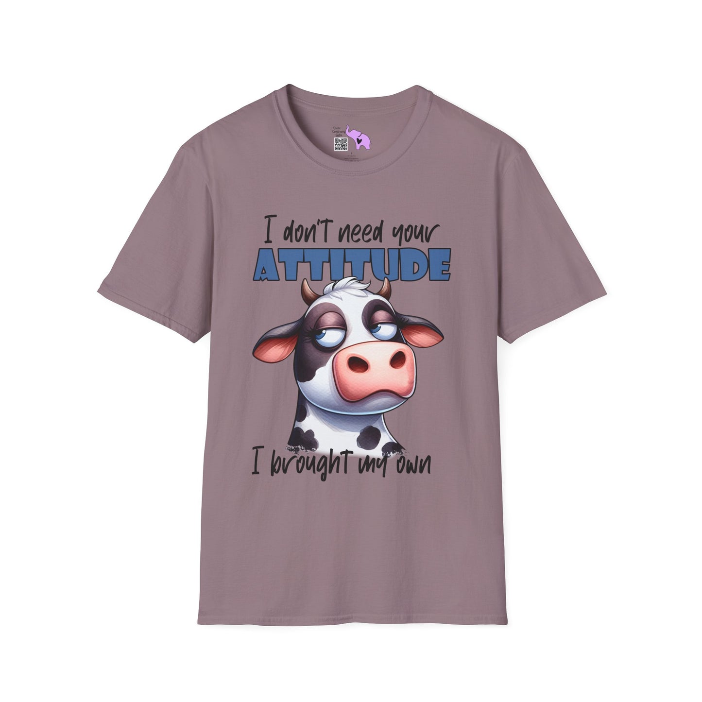 I Don't Need Your Attitude, I Brought My Own (Cow) Adult T-shirt