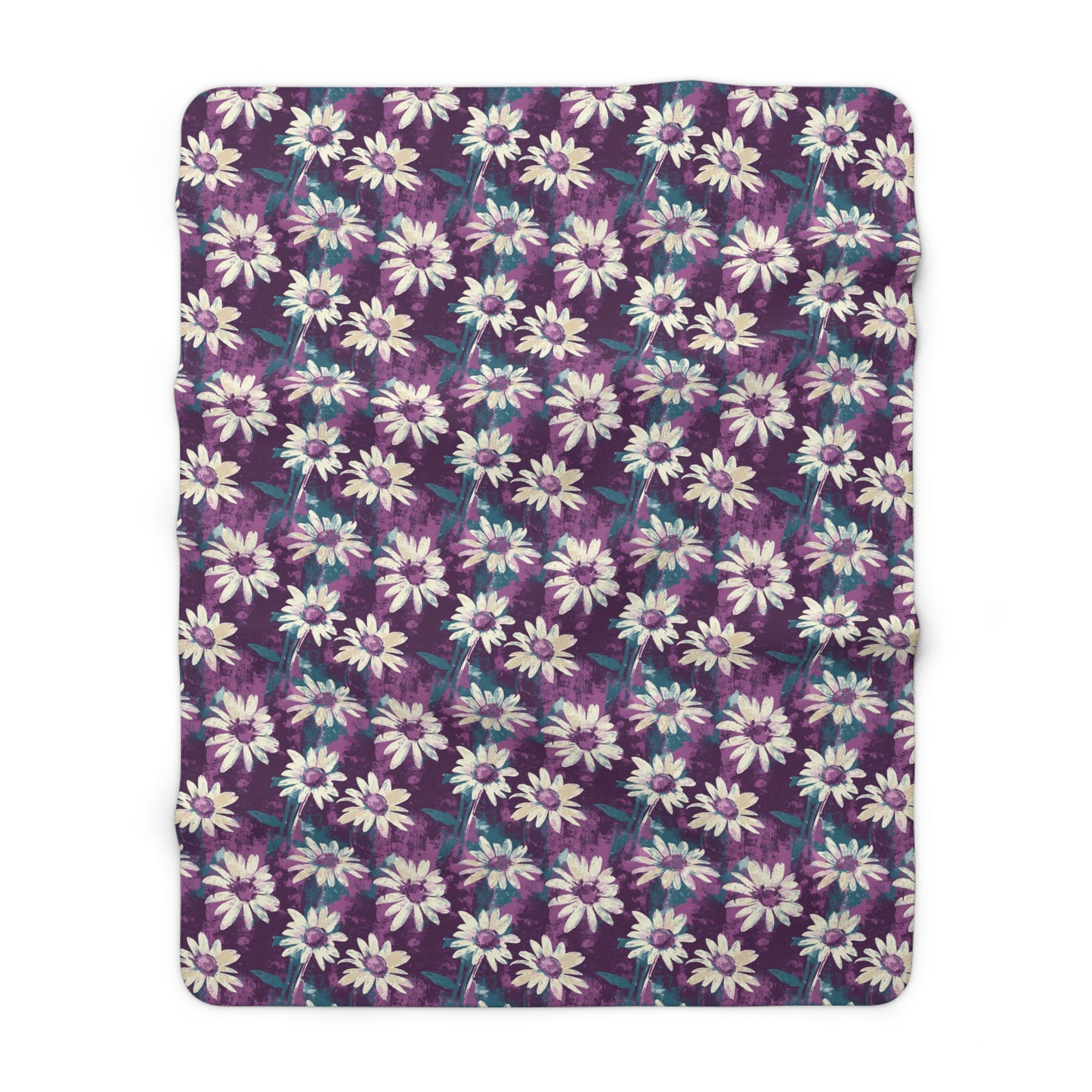 Twilight Daisy Meadow Fleece Blanket