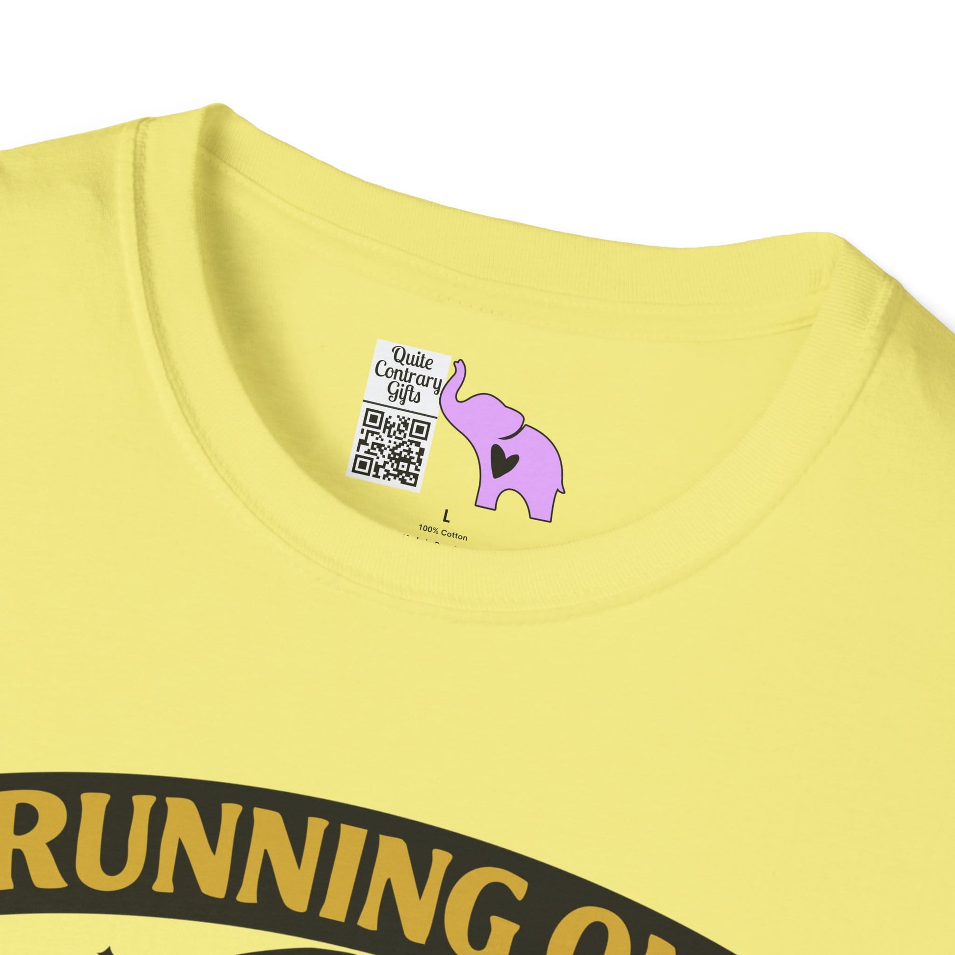 Running on Caffeine and Sarcasm (Roses) Adult T-shirt