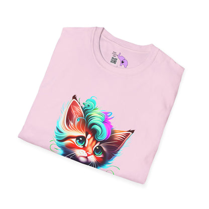 Cute Colorful Kitten 2 Adult T-shirt